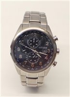 Watch Citizen Man Radiocontrollato H800 Leonardo in Steel AT8011-55L - AT8011-55L